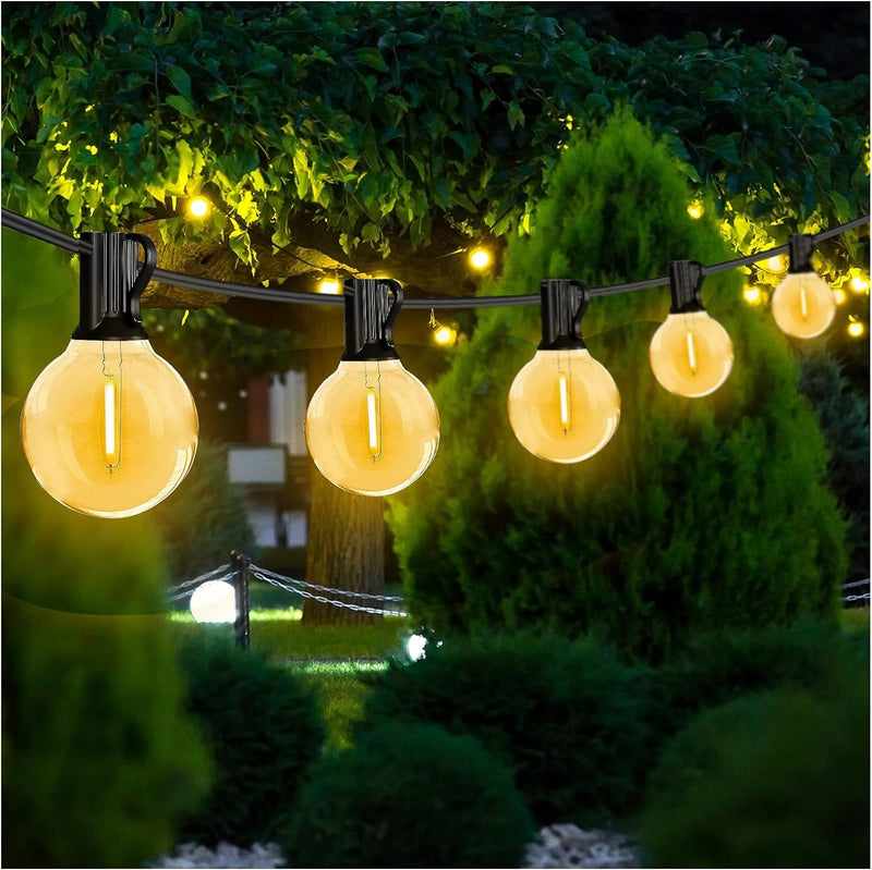 DAYBETTER 200FT Outdoor String Lights Waterproof, G40 Globe Led Patio Luces with Edison Vintage Bulbs, Connectable Outdoor Decor for Yard Porch Bistro