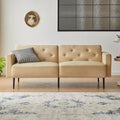 Cpintltr 74" Loveseat-Sofa, Samtcouch, umwandelbares Schlafsofa, Futon-Schlafsofa mit konischen Metallbeinen, gepolsterte Fouches-Sitzmöbel für Wohnzimmer, Apartment, Lounge