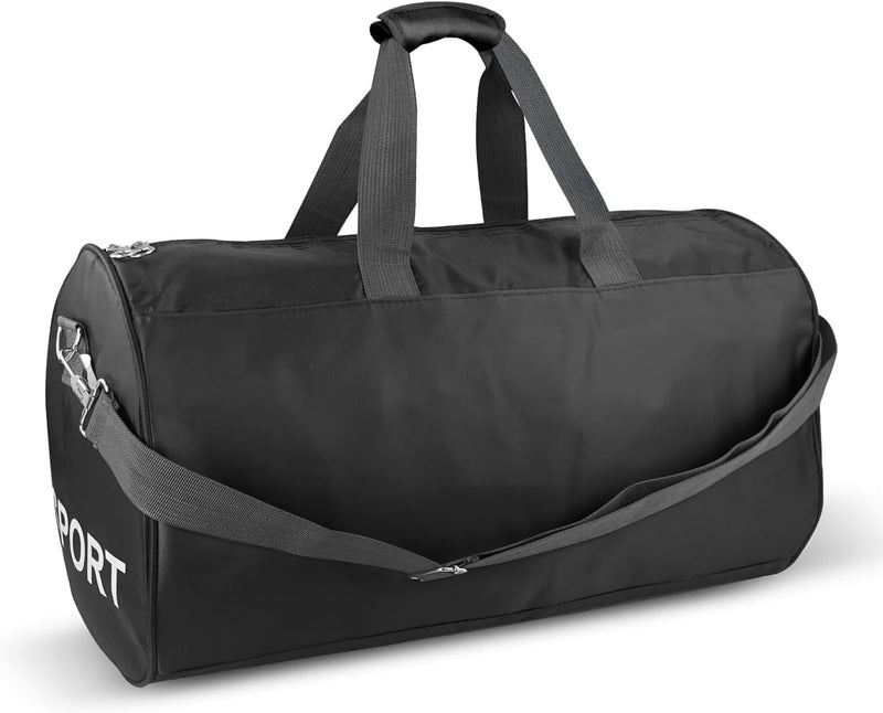 C&F BOGMOST Small Travel Duffel Bag Foldable Waterproof Gym Bag for Gym Beach Swim Bag Men Women Duffle Bag Lightweight Oxford Cloth Sports Bag -Black