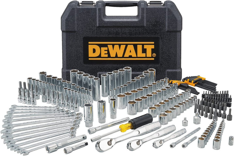 DEWALT Mechanics Tool Set, 1/4" & 3/8" & 1/2" Drive, Sae/Metric, 205-Piece (DWMT81534)