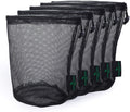 5Pcs Nylon Mesh Drawstring Bag Sports Equipment Bag Outdoor L