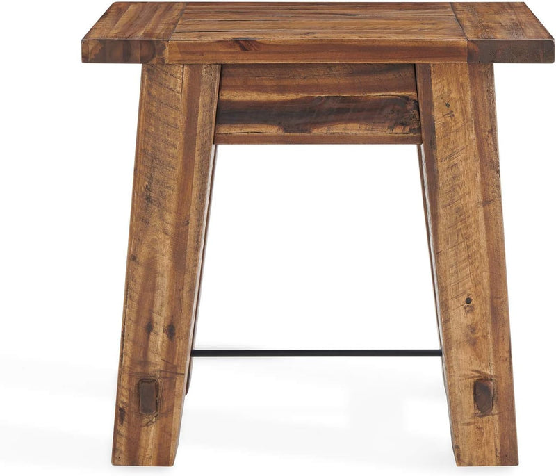 Alaterre Furniture Durango 27" W Industrial Wood End Table