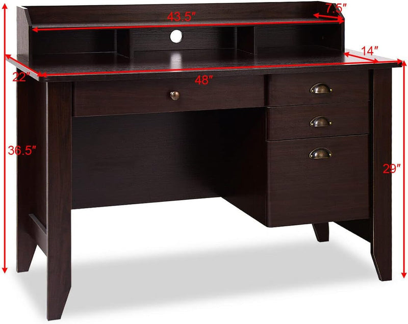 Computer Desk, Brown