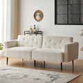 Cpintltr 74" Loveseat-Sofa, Samtcouch, umwandelbares Schlafsofa, Futon-Schlafsofa mit konischen Metallbeinen, gepolsterte Fouches-Sitzmöbel für Wohnzimmer, Apartment, Lounge