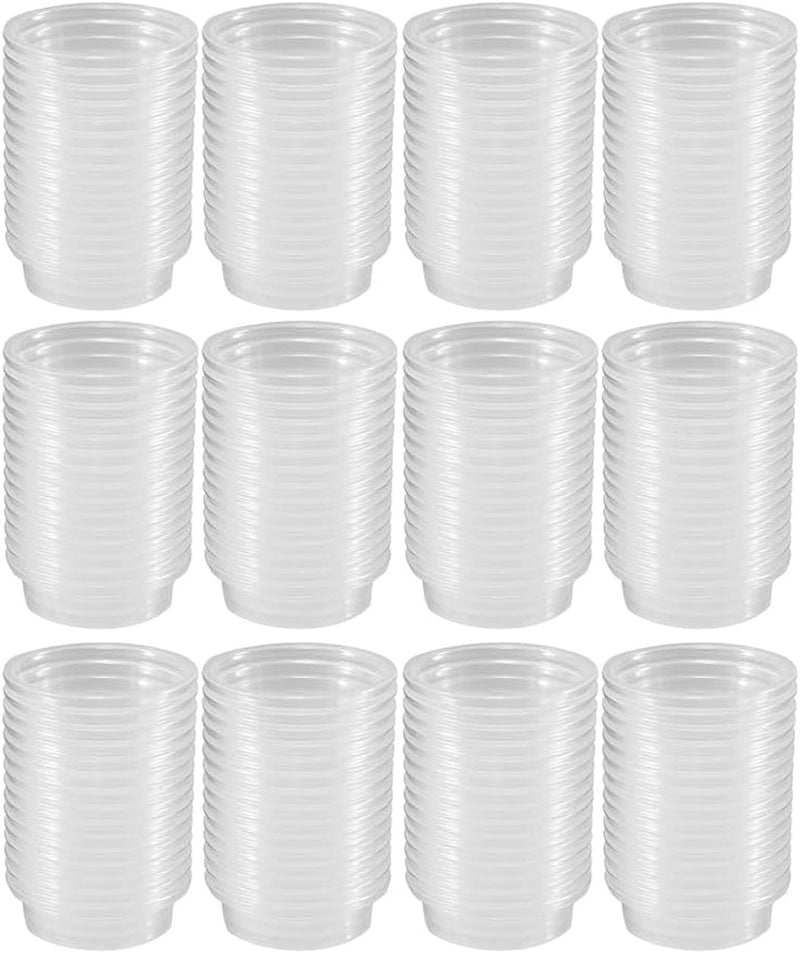 100 Pcs 0.5Oz Crested Gecko Food and Water Feeding Cups, Reptile Feeder Bowls, for Lizard and Other Small Pet Ledge Accessories Supplies