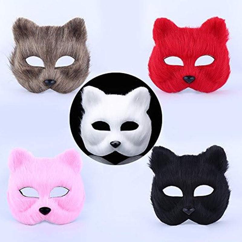 1Pcs Hallween Animal Mask Fox Mask for Halloween Easter Carnival Masquerade Costume Party Cosplay Props