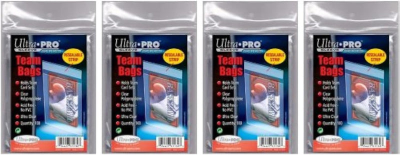 400 Ultra Pro Standard Team Bags 4 Packs of 100 New Team Set Lot Value Pack