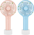 2-Pack Upgraded 5000Mah Portable Handheld Fan 3 Speed Mini USB Strong Wind 7-20 Hours Runtime Personal Electric Small Fan for Travel Office Outdoor