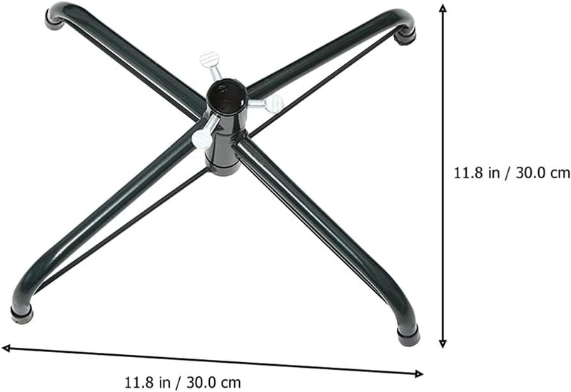 Angoily Christmas Tree Stands Artificial Christmas Tree Holders Heavy Duty Christmas Tree Replacement Stand Xmas Tree Bracket for Holiday Christmas Tree 30Cm Green (11.8 Inch)