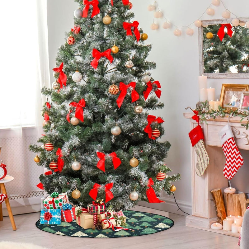 Christmas Trees Background Christmas Tree Floor Protector Mat Waterproof Protect Floors Christmas Tree Stand Pad