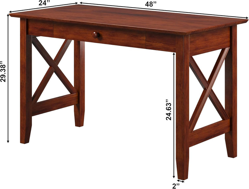 AFI Lexi Desk with Drawer, Brown, Multipurpose Desk