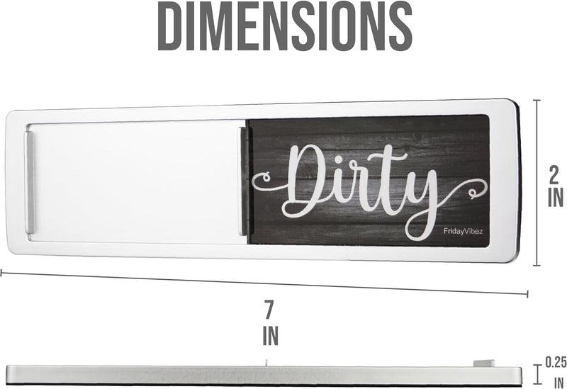 Dishwasher Magnet Clean Dirty Sign, Strong Clean and Dirty Magnet for Dishwasher, Universal Dirty or Clean Dishwasher Magnet Indicator, Clean/Dirty Farmhouse Dark Wood Dish Wash Sign Magnet