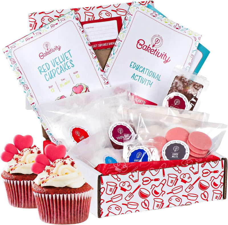 Baketivity DIY Cake Pop Baking Kit for Kids - Premeasured Ingredients, Decorating Supplies