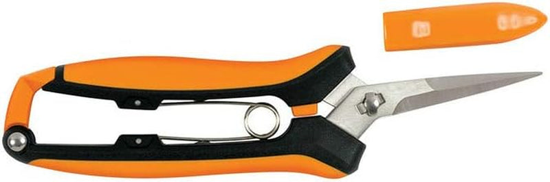 Fiskars Pruning Snips - 6" Garden Shears with Comfort Grip and Spring Action - Sharp and Precise Non-Stick Steel Blades - Quality Pruning Shears for Plants in Grow Tents and Hydroponics - 2 Pack