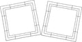 2 Pack 16 Inch Wire Wreath Frame for Crafts, Square Shaped Metal Wreath Form Floral Flower Wreath Frames for Christmas New Year Valentines Holiday Front Door Wreath Making Supplies