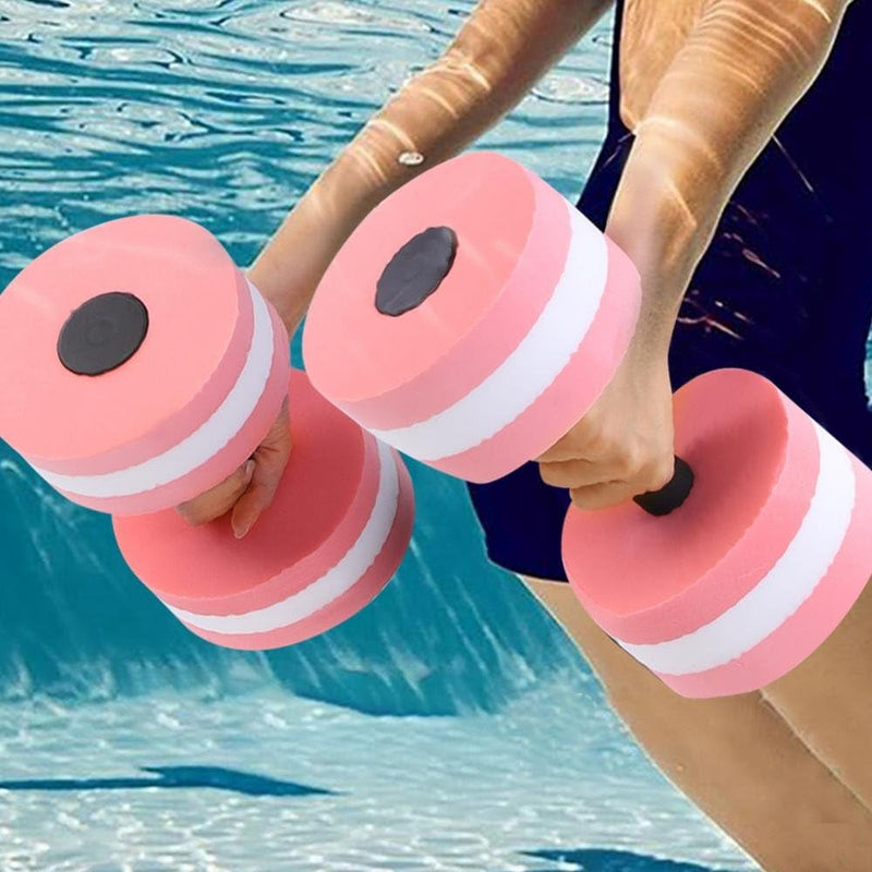 Dilwe Fitness Dumbbell, 1 Pair Foam Heavy Resistance Barbells Pool Barbell Float Aqua Exercises Equipment for Water Aerobics Bodybuilding Training Fitness Yoga