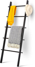 5 Ft Wooden Blanket Ladder Farmhouse - Quilt Ladder for Bedroom - Wood Ladder Decor - Decorative Ladder for Blankets - Easy to Assemble - Farmhouse Ladder Blanket Holder - Wooden Ladder for Blankets