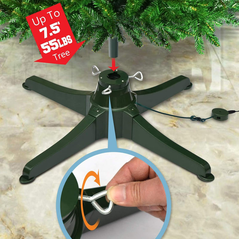 Benefitusa Rotating Tree Stand in 2 Directions for Artificial Christmas Tree Revolving Tree Base Only