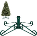 Christmas Tree Stand for Artificial Trees 4 to 8 Foot Christmas Fake Tree Holder for Green & Red Indoor Outdoor Party Christmas Tree Ornaments Fits up to 1.4" Xmas Tree Trunks