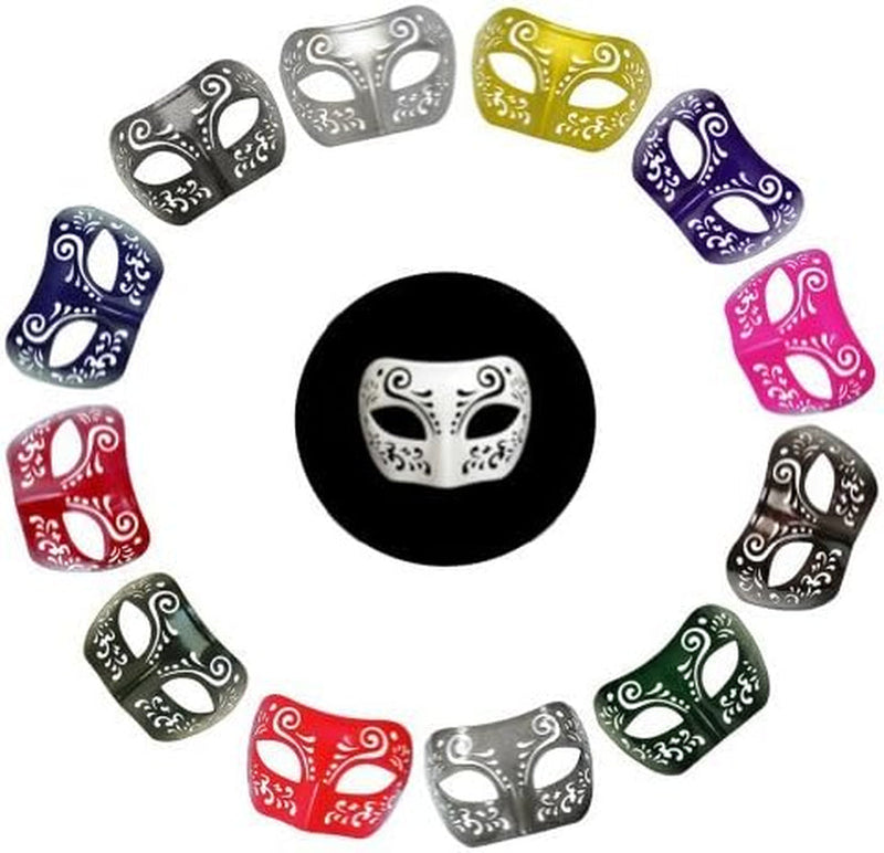 Dream Tale White Venetian Masquerade Mask - Mardi Gras Prom Party (STC12924)