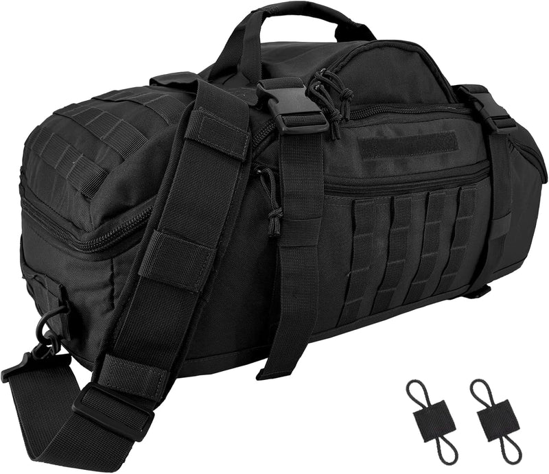 65L Large Travel Duffle Bag Military Tactical Backpack, Army Assault Pack 3 Day Bug Out Bag Rucksack for Outdoor Sport Hiking Camping with Molle System