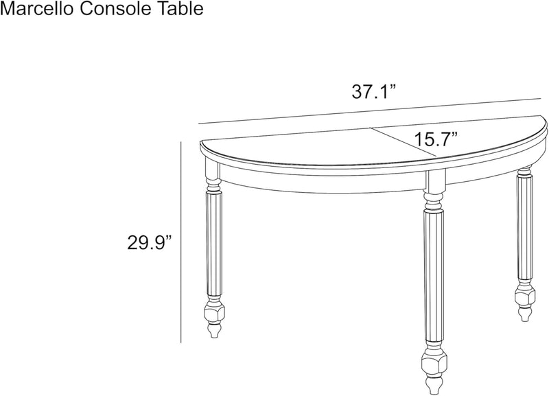 Galano Marcello Console Table, Small Entryway Table, Thin Sofa Table, Side Table, Display Table, for Hallway, Bedroom, Living Room, Foyer, 11.81" D X 35.43" W X 29.92" H, Antique Oak & White