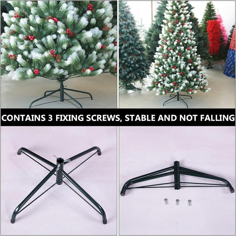 Angoily Christmas Tree Stands Artificial Christmas Tree Holders Heavy Duty Christmas Tree Replacement Stand Xmas Tree Bracket for Holiday Christmas Tree 30Cm Green (11.8 Inch)