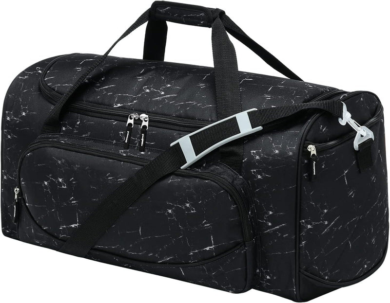 55L Sports Duffle Bags Large Gym Duffel Bag Workout Bag for Men - Black