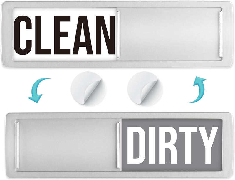 Dishwasher Magnet Clean Dirty Sign, Strong Clean and Dirty Magnet for Dishwasher, Universal Dirty or Clean Dishwasher Magnet Indicator, Clean/Dirty Farmhouse Dark Wood Dish Wash Sign Magnet