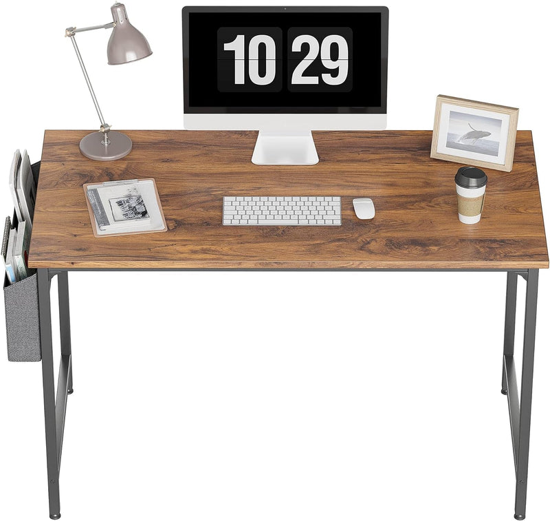 Cubicubi Computer Desk, 40 Inch Home Office Desk, Modern Simple Style PC Table for Home, Office, Study, Writing, Black