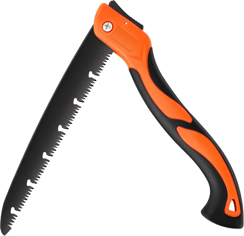 10 Inch Folding Saw, Improved Hand Saw, Heavy Duty Pruning Saw, Quality SK-5 Steel Tree Saw, Foldable Wood Saw for Tree Trimming, Wood Cutting, Camping, Gardening Work