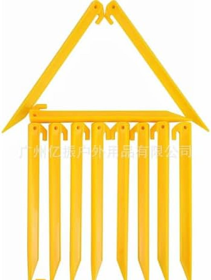 36 PCS Serrated Tent Pegs Tent Accessories Heavy Duty Plastic Tent Stakes Garden and Beach Outdoor Canopy Windproof Fixing Pegs Christmas Valentine'S Day Halloween