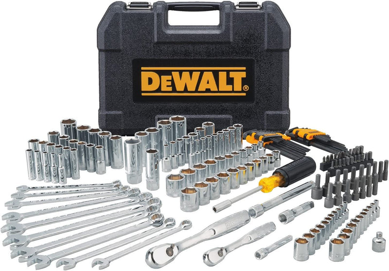 DEWALT Mechanics Tool Set, 1/4" & 3/8" & 1/2" Drive, Sae/Metric, 205-Piece (DWMT81534)