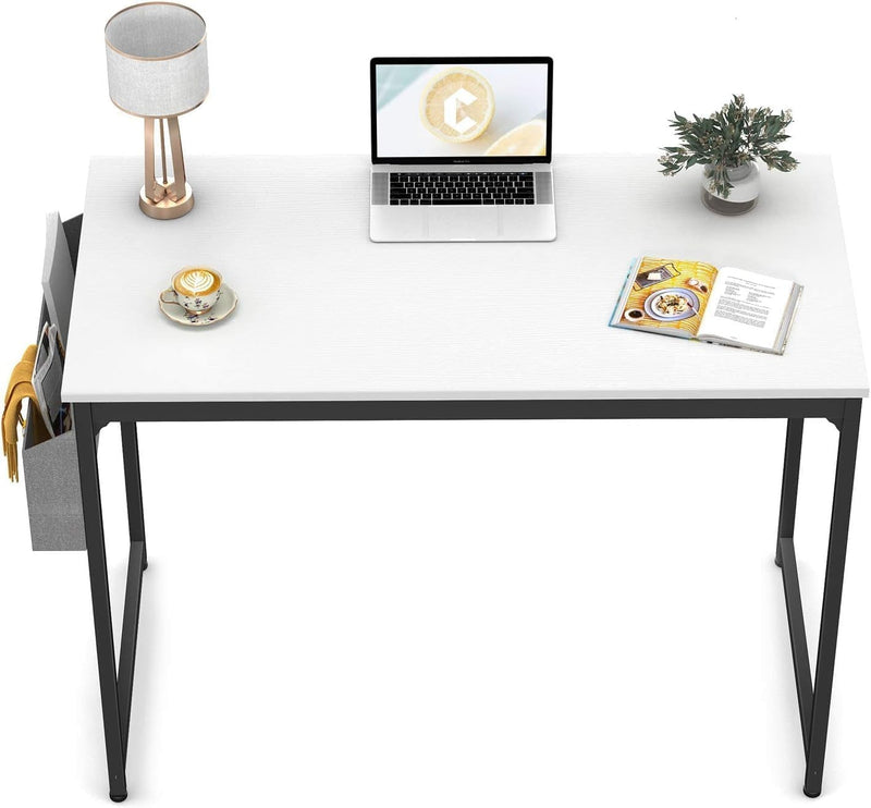 Cubicubi Computer Desk, 40 Inch Home Office Desk, Modern Simple Style PC Table for Home, Office, Study, Writing, Black