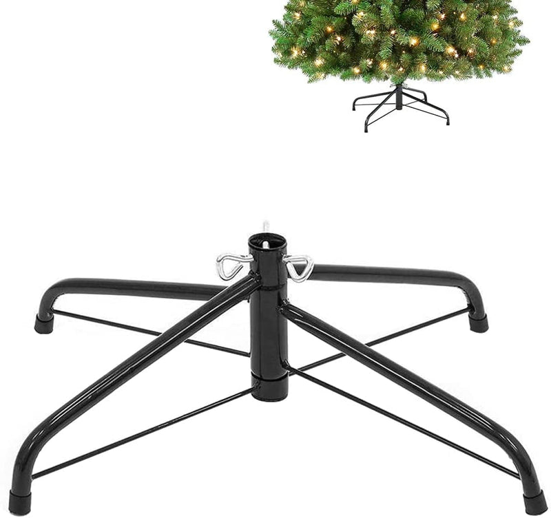 Christmas Tree Stand for Artificial Tree Folding Stand, Replacement Xmas Tree Stand Base for 4 Ft to 8.5Ft Artificial Trees,Fits 0.5-1.25 Inch Tree Pole，Black