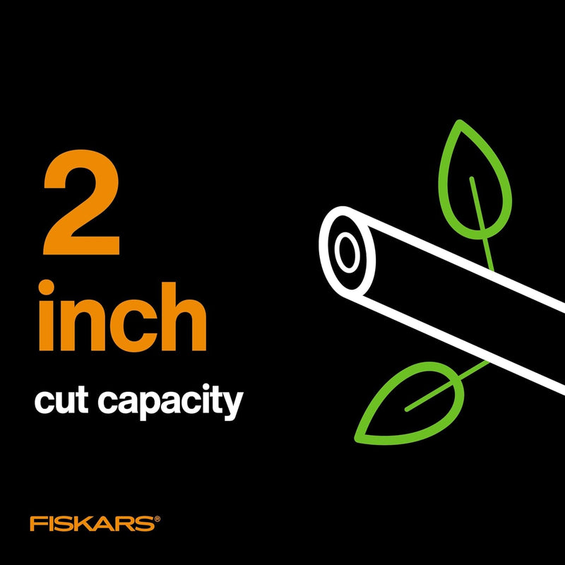 Fiskars 32" Loppers for Tree Trimming, Heavy Duty, Non-Stick Sharp Bypass Steel Blade, Branch Cutter up to 2-Inch Diameter Cut Capacity, Powergear2 Design with Compound Action for 3X Power