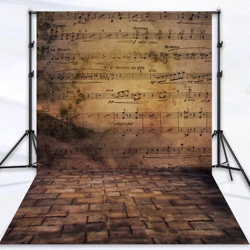 5X7Ft Music Scores Pattern Wall Photography Background Sheet Music Baby Children Portrait Decoration Photography Backgrounds Photographic Backdrops for Photo Studio