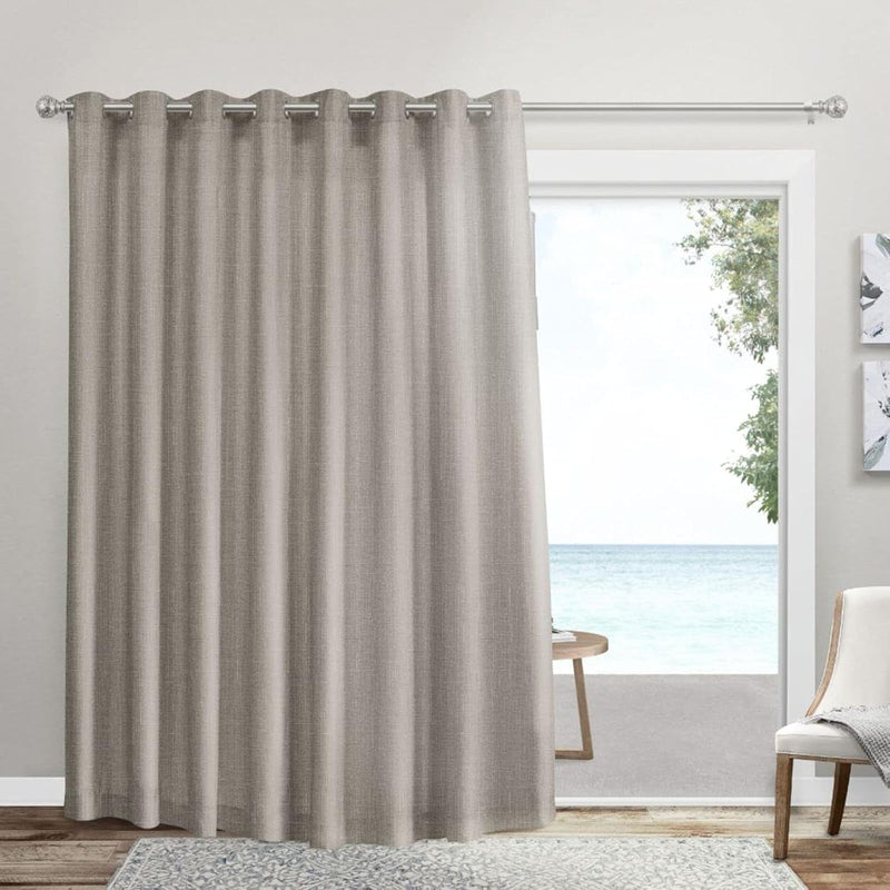 Exclusive Home Curtains Loha Single Curtain Panel, 108X84, Winter White