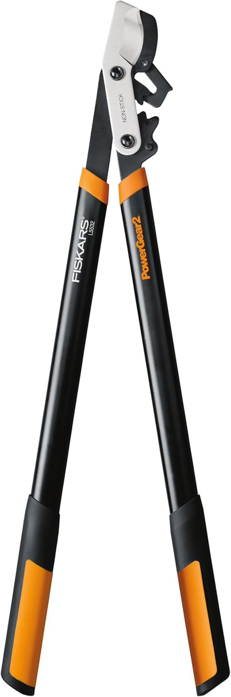 Fiskars 32" Loppers for Tree Trimming, Heavy Duty, Non-Stick Sharp Bypass Steel Blade, Branch Cutter up to 2-Inch Diameter Cut Capacity, Powergear2 Design with Compound Action for 3X Power