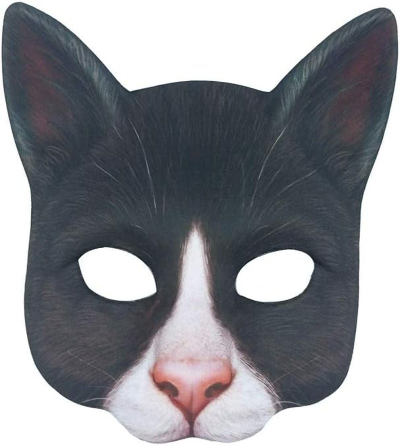 1Pcs Halloween Realistic Cat Masks Animal Cat Mask for Halloween Christmas Easter Novelty Costume Party Accessory