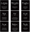 9 Pieces Inspirational Phrases Wall Art Prints Motivational Sayings Quote Posters Positive Prints Decorations for Teens Adults Living Room Office Classroom College Decoration, Unframed, 8 X 10 Inch Home & Garden > Decor > Artwork > Posters, Prints, & Visual Artwork Outus Black  