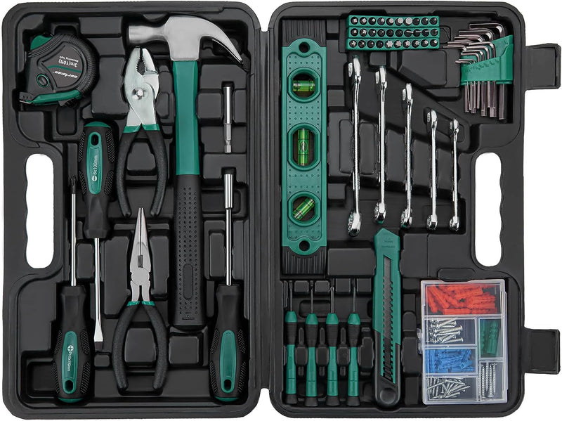 CARTMAN 148 Piece Automotive and Household Tool Set - Perfect for Car Enthusiasts and DIY Home Repairs