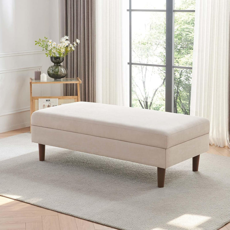 54" Module, Mid-Century Modern Match L Shaped Couches and Reversible with Storage for Living Room, Beige Linen
