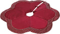 Brylanehome Scallop Edge Border Christmas Tree Skirt - Red