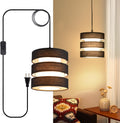 15 Feet Plug in Pendant Light, Black Extension Hanging Lantern Cord Cable with In-Line On/Off Switch