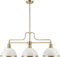 Globe Electric 60474 Beckett 1-Light Pendant, Matte Black, Matte Brass Accents