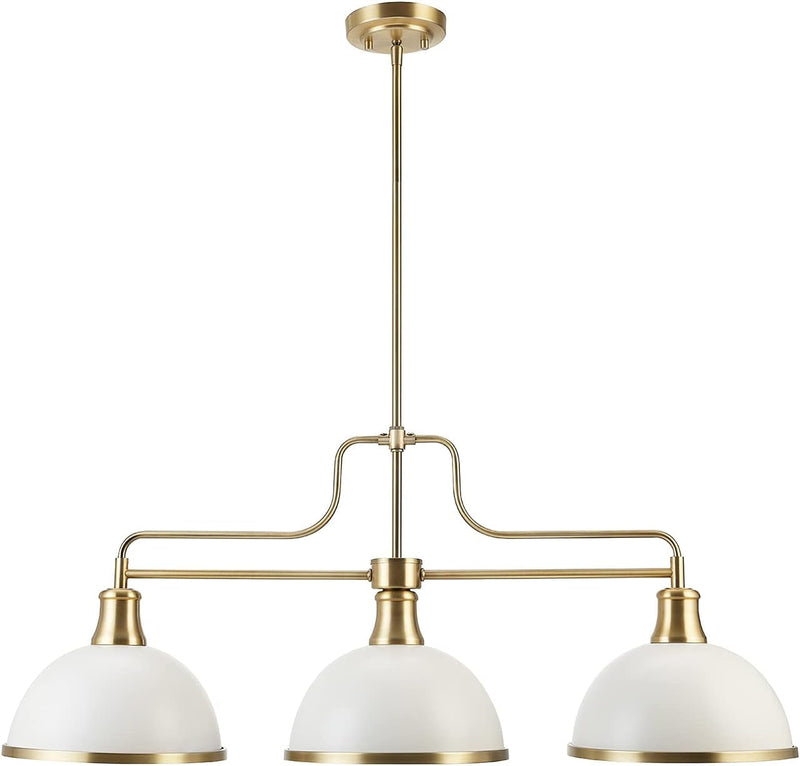 Globe Electric 60474 Beckett 1-Light Pendant, Matte Black, Matte Brass Accents