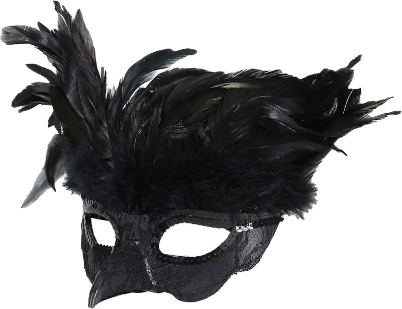 CENFPOLA Costume Mask Feather Animal Mask Masquerade Bird Mask Halloween Mardi Gras Cosplay Party Masque