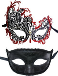 Couple Masquerade Mask Set Masquerade Mask for Women Black Costume Mask Cosplay Party Masquerade Ball