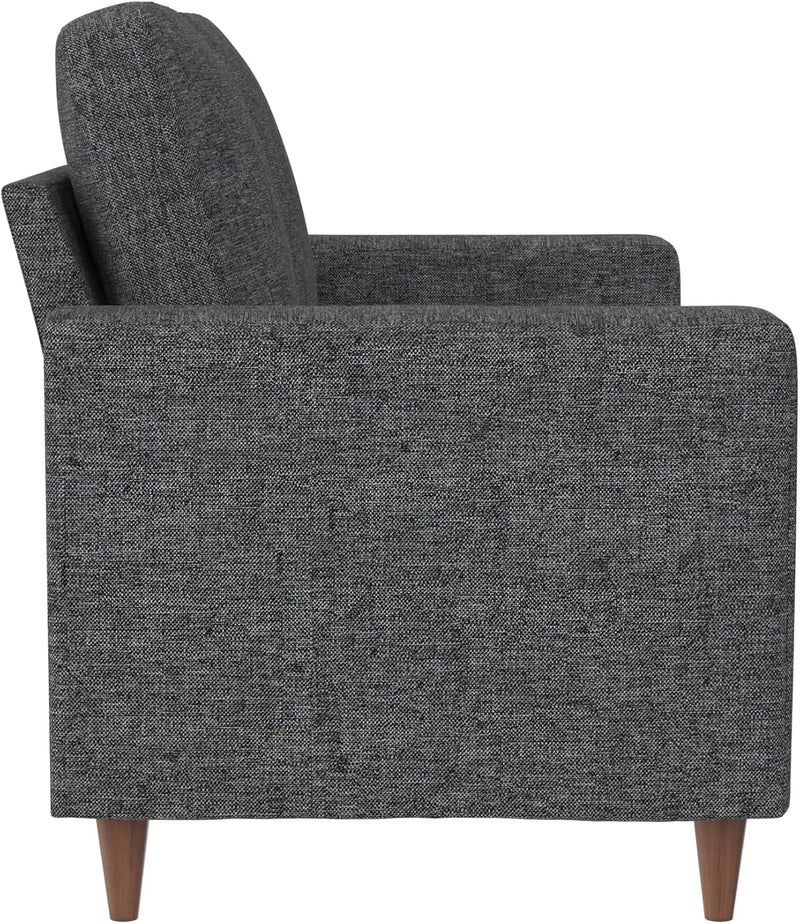 DHP Liah Loveseat Sofa with Pocket Spring Cushions, Dark Gray